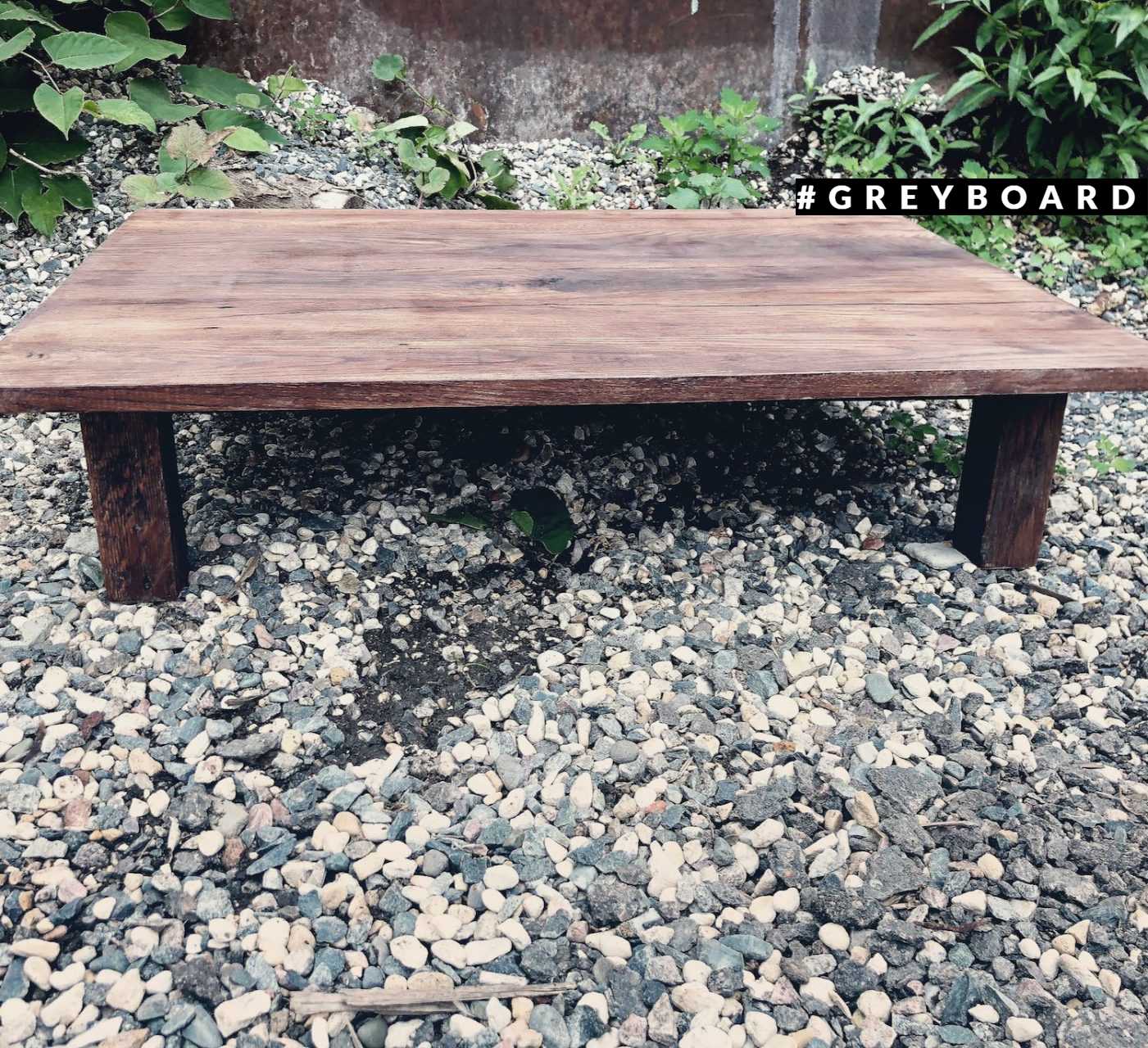 Японский столик из старой дубовой доски